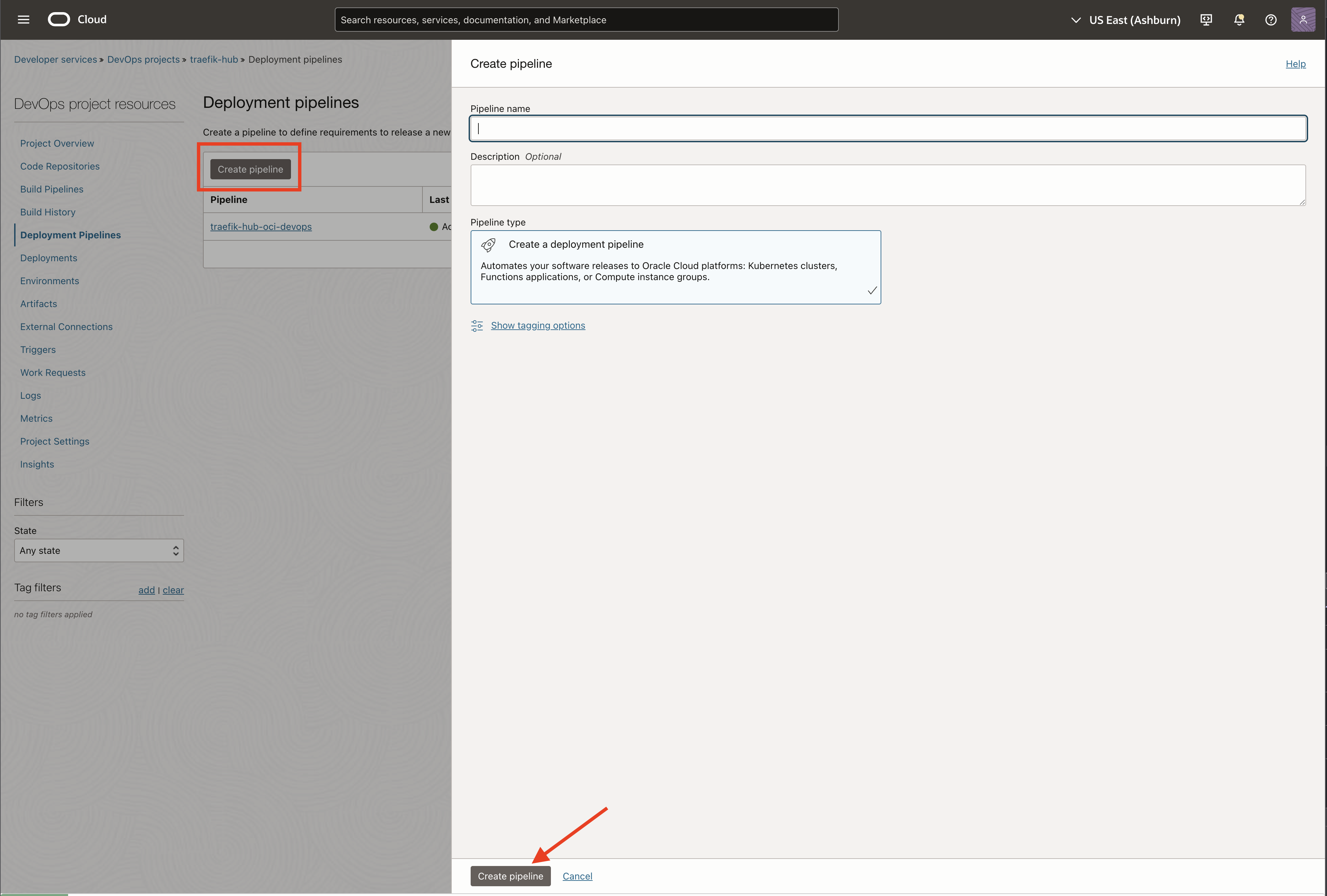 Create Deployment
