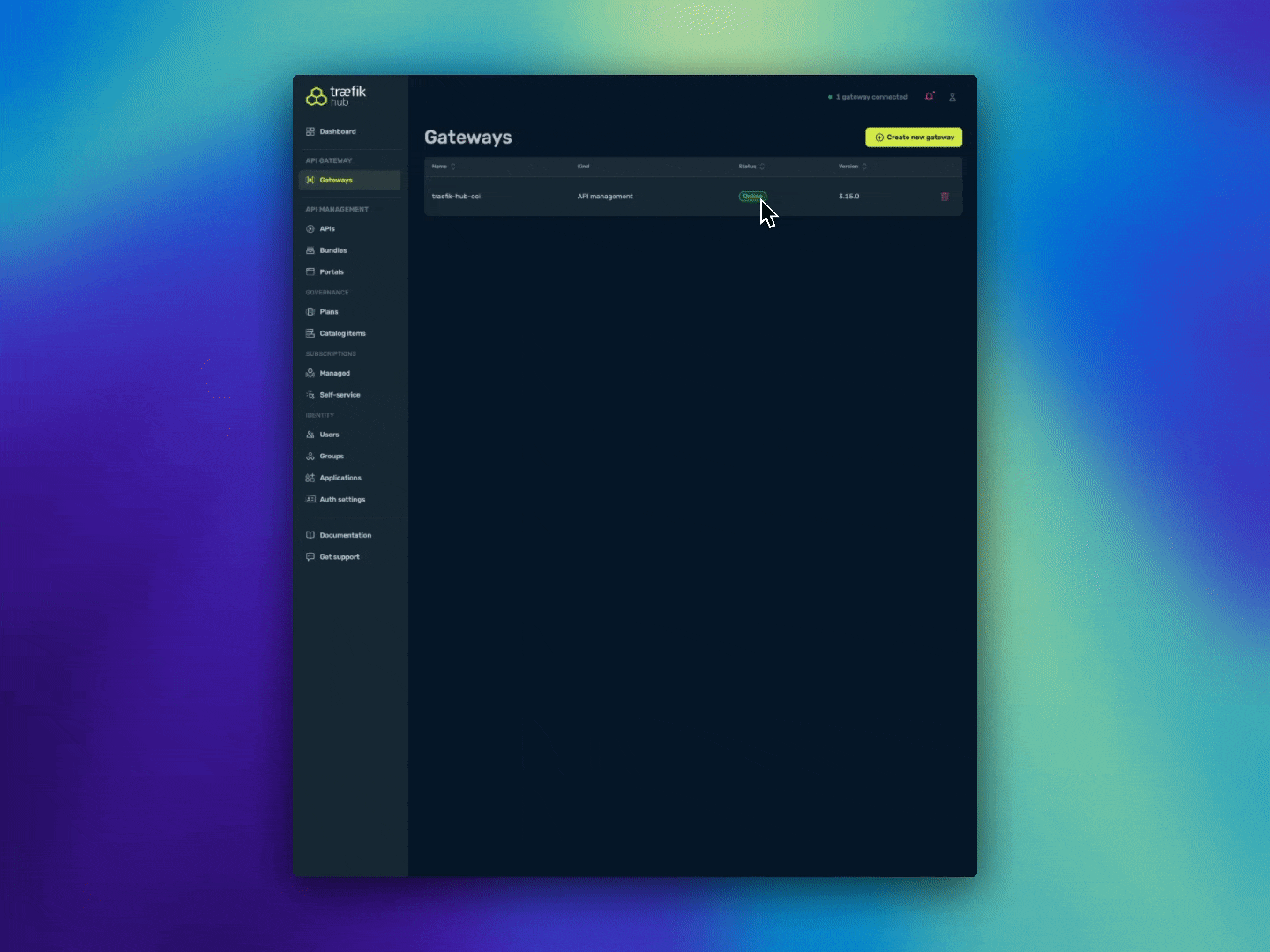 Traefik Hub Gateway Online